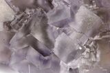 Purple Cubic Fluorite Crystals With Phantoms - Cave-In-Rock #192003-4